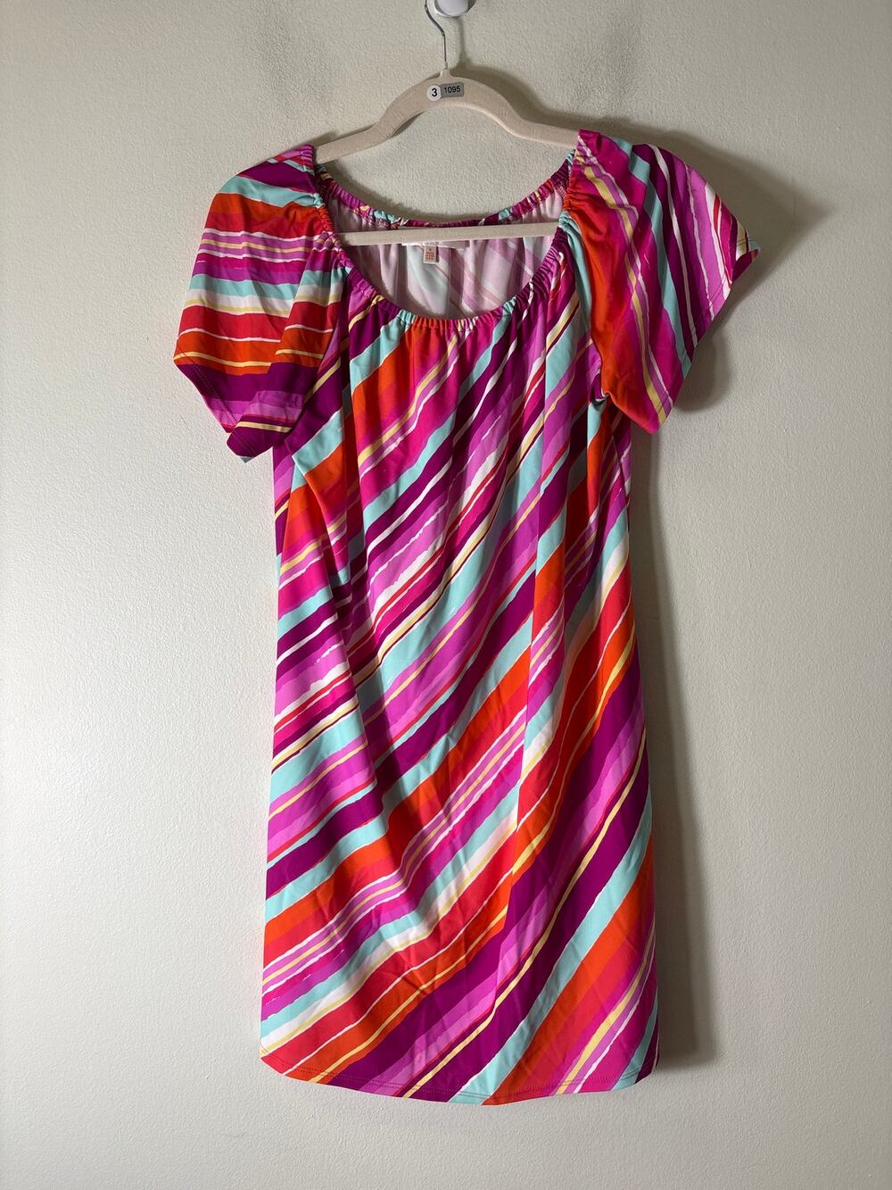 Jude Connally Multip Color Brush Stroke Dress Sz S